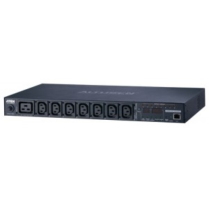 ATEN PE6208G Power Distribution Unit (PDU) with 8 x Power Outlets, 1U, Black