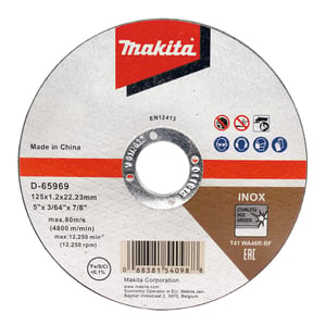 Makita D-65969-12 Zubehör für Winkelschleifer: Trennscheibe