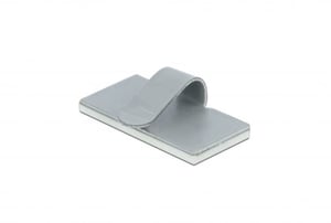 DeLOCK Self-adhesive cable clamp, steel, 10 pcs.