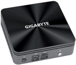 GIGABYTE GB-BRI7-10710 Barebone Computer, Black, i7-10710U BGA 1528, 1.1 GHz