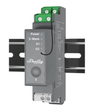 Shelly Qubino Wave Pro 2 Power Relay, Gray