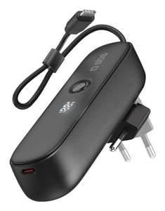 SBS TETRBB5000PD20 powerbank, litiumjon (Li-Ion), 5000 mAh, svart