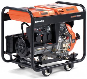 Daewoo DDAE 6000XE generator 4500 W 13,5 l diesel Svart, Orange