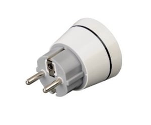 Hama 00121991 Type F to Type G (UK) Power Plug Adapter, White