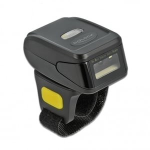 DeLOCK 1D and 2D Finger Barcode Scanner with 2.4 GHz or Bluetooth