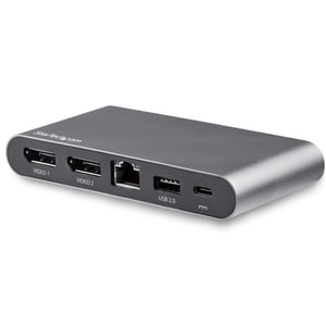 StarTech DK30C2DAGPD Wired USB 3.2 Gen 1 (3.1 Gen 1) Type-C Docking Station, Black