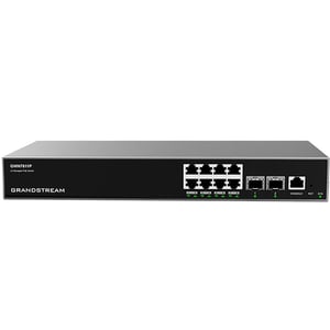 Grandstream Networks GWN7811P Managed L3 Gigabit-Ethernet-Switch (10/100/1000) mit PoE-Unterstützung, grau