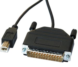 ROLINE Parallel/USB Cable, 1.8 m Serial Cable, Black, 1.8 m