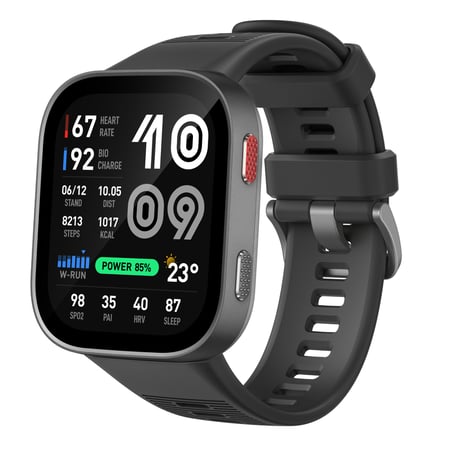 Amazfit Bip Max 5,26 cm (2.07") AMOLED Cyfrowy 432 x 514 px Ekran dotykowy Szary GPS