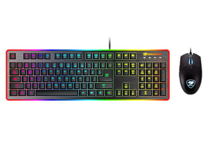 COUGAR DEATHFIRE EX Tastatur mit mitgelieferter USB-Gaming-Maus, schwarz
