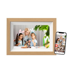 Braun DigiFrame 10W digital fotoram Vit, Trä 25,6 cm (10,1") Pekskärm Wi-Fi