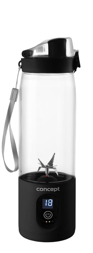 Concept SM4001 blender 0,58 l Tragbarer Mixer 315 W Schwarz, Edelstahl