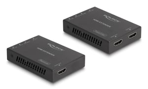 DeLOCK 65955 AV Extender AV Transmitter and Receiver Black