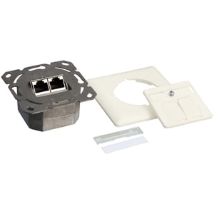 LogiLink NP0023 RJ-45-Steckdose, Metallic, Weiß