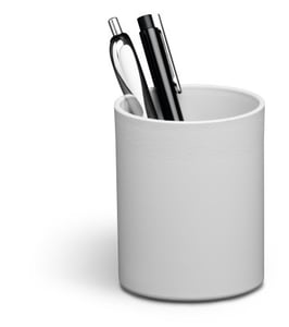 Durable ECO Pen Holder Recycled Plastic Gray
