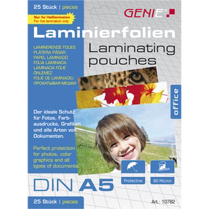 Genie 10782 folia do laminowania 25 szt.