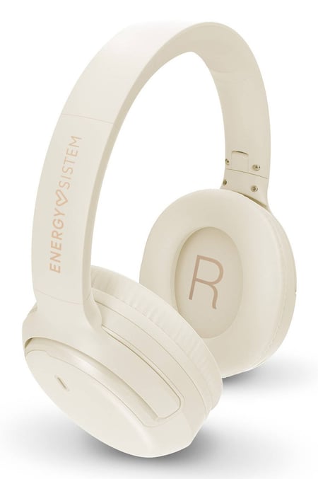 Energy Sistem 45969 Słuchawki Bezprzewodowy Opaska na głowę Połączenia/Muzyka/Sport/Codzienność USB Type-C Bluetooth Kremowy