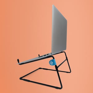 R-Go Tools Laptop-Ständer, R-Go Steel Office, kompatibel mit 10- bis 22-Zoll-Laptops, Tragkraft 5 kg, schwarz