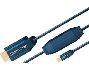 ClickTronic 1m miniDisplayPort/HDMI m/m Niebieski