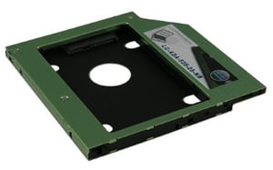 LC-Power LC-ADA-525-25-NB panel drive bay 13,3 cm (5.25") Panel nośny Czarny, Zielony