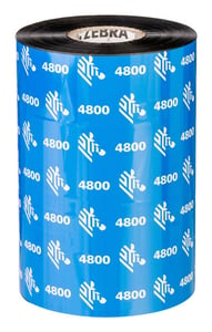 Zebra 4800 Performance Resi Thermotransferband 450 m Schwarz