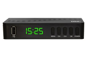 Evolveo EasyPhone ALPHA T2-kabel, Terrestrial Full HD Svart