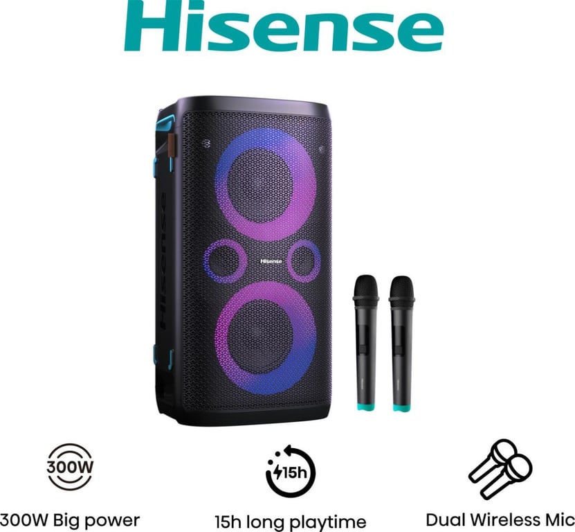 Hisense HP110 Czarny 300 W