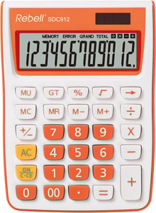 Rebell SDC912 Desktop Calculator Basic Calculator Orange