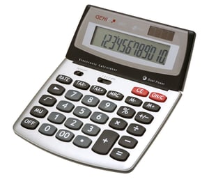 Genie 560 T kalkulator Desktop Wyświetlacz kalkulatora Czarny, Srebrny