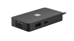 Microsoft USB-C Travel Hub Black extern grafikkort USB svart