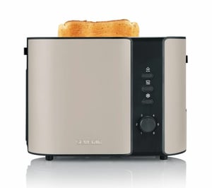 Severin AT 9576 brödrost för 2 skivor, 800 W, beige, svart