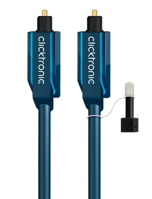 ClickTronic 0,5 m Toslink Opto-Set ljudkabel 0,5 m Blå