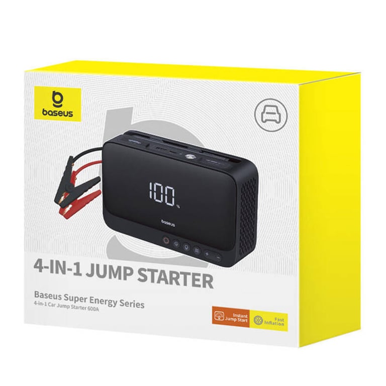 фото Автономний пусковий пристрій (бустер) Baseus Super Energy 4in1 Car Jump Starter 600А BS-CH013 (C00245902111-00)