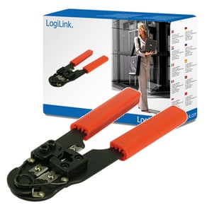 LogiLink Crimpzange für RJ45, orange