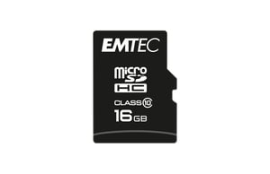 Emtec ECMSDM16GHC10CG 16 GB MicroSD-flashminne, klass 10