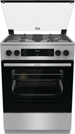 Gorenje GKS6C70XF Kuchenka wolnostojąca Prąd elektryczny Kombi Szary