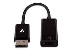 V7 CBLDPHDSL-1E Kabeladapter 0,1 m DisplayPort HDMI Schwarz