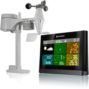 Bresser Optics 7002550CM3000 cyfrowa stacja meteorologiczna Czarny, Szary Bateria