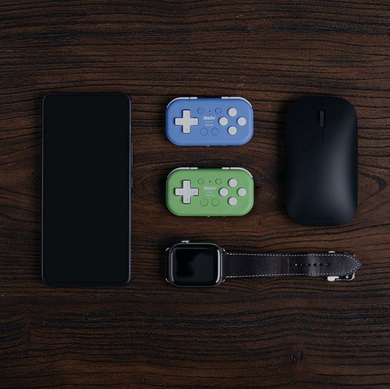 8Bitdo Micro Zielony USB Gamepad Android, Nintendo Switch, PC, iOS