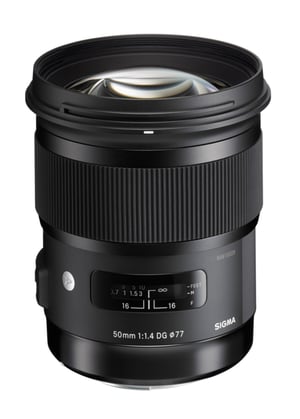 Sigma Art, 50mm F1.4 DG HSM SLR Czarny