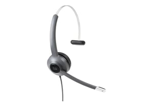Cisco 521 Headset, kabelgebunden, Kopfbügel, Büro/Callcenter, Schwarz, Grau