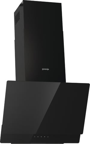 Gorenje WHI649EB Naścienny Czarny 608 m³/h