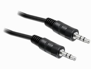 DeLOCK 84001 kabel audio 2,5 m 3.5mm Czarny