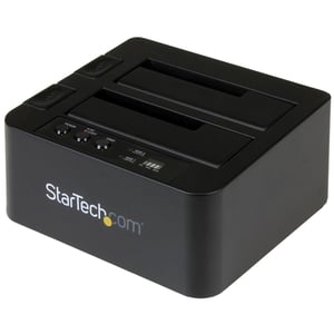 StarTech SDOCK2U313R duplicator HDD-duplicator Svart 2 kopior