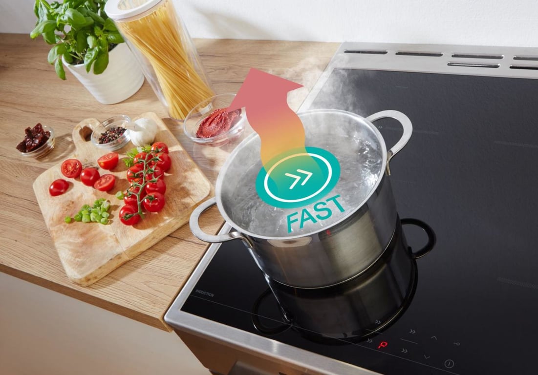 Gorenje GEIT6C60XPG Kuchenka wolnostojąca Prąd elektryczny Płyta indukcyjna strefowa Stal nierdzewna