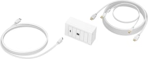 Vision TC3-PK5M gniazdko elektryczne HDMI + USB Type-B Biały