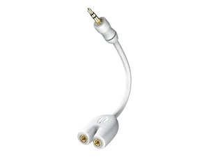Inakustik 00310302 kabel audio 0,1 m 3.5mm 2x 3.5mm Biały