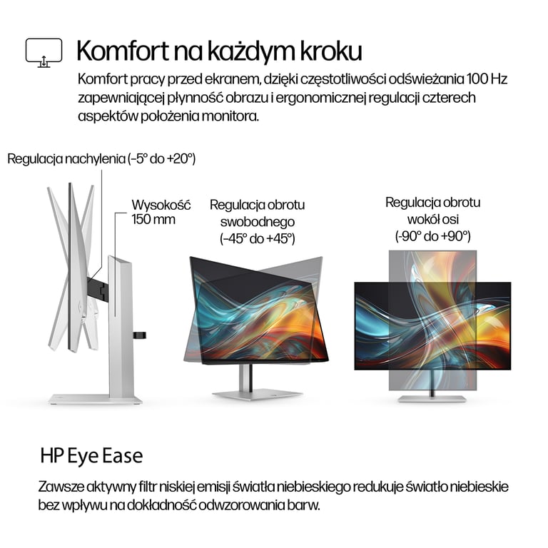 HP Monitor Pro seria 7 FHD – 724pf, 23,8″