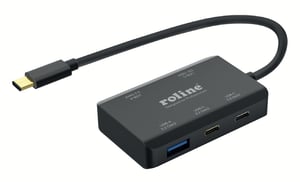 ROLINE 14.02.5060 USB-Typ-C-Hubs und -Switches 10000 Mbit/s Schwarz
