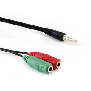 SBOX 35M-2X35F kabel audio 0,2 m 3.5mm 2 x 3.5mm Czarny